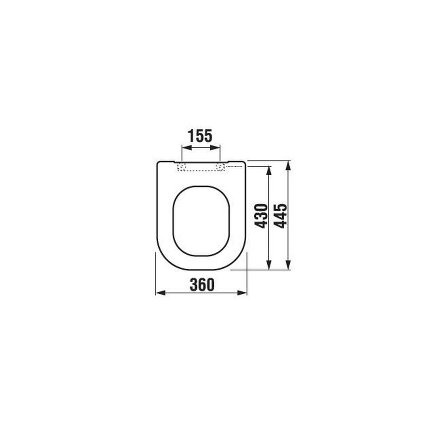 JIKA H8936103000631 - DEEP Duroplast toilet seat, white
