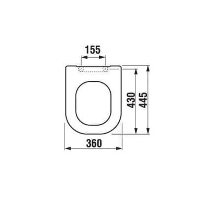 JIKA H8936113000631 - SoftClose DEEP Duroplast Toilet Seat / White