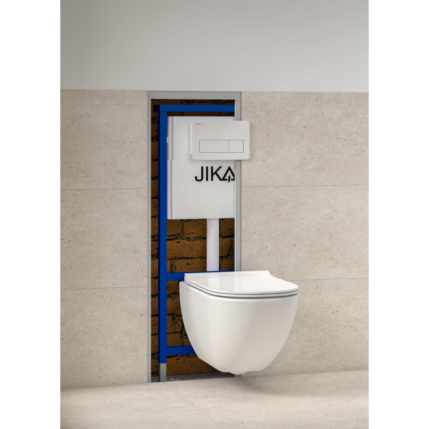 JIKA H8956520000001 - Concealed module for wall-hung toilet with bidet preparation