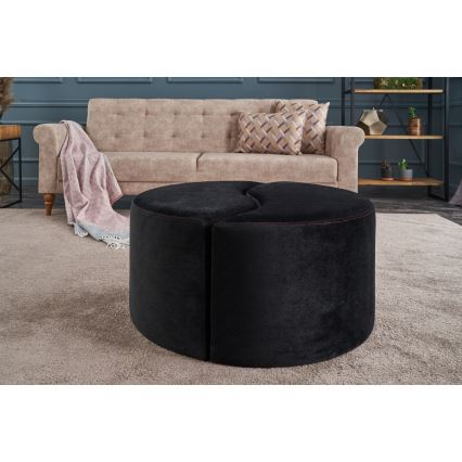 JING Ottoman, Ø 80 cm, Anthracite