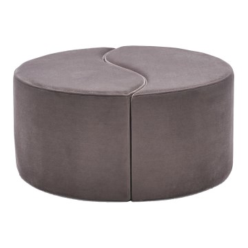 JING Ottoman, Ø 80 cm, Brown