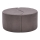 JING Ottoman, Ø 80 cm, Brown
