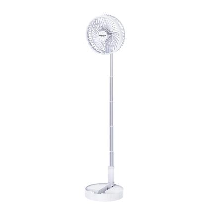 JOHNSON - GIRAFFA Rechargeable Desk Fan 5W/3.7V 1200 mAh Ø20 cm White