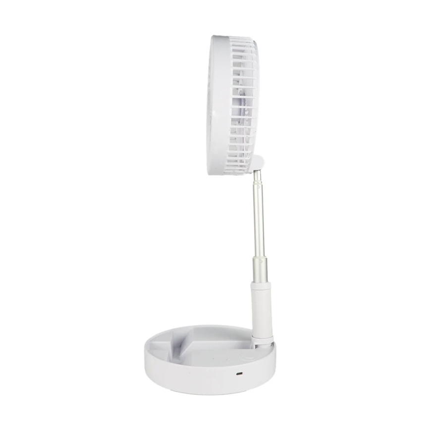 JOHNSON - GIRAFFA Rechargeable Desk Fan 5W/3.7V 1200 mAh Ø20 cm White
