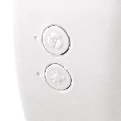 JOHNSON - LED RGB Rechargeable Desktop Fan MULTICOLOR LED/5W/3.7V 1200 mAh Ø 14 cm White