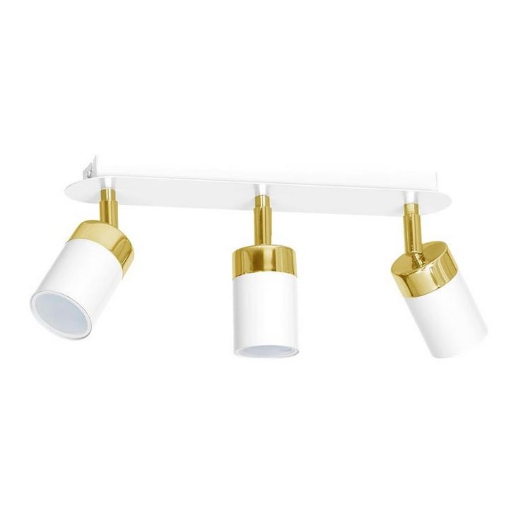 JOKER Directional Spotlight 3xGU10/25W/230V White/Gold