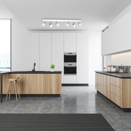 JOKER Spotlight 6xGU10/25W/230V White/Polished Chrome