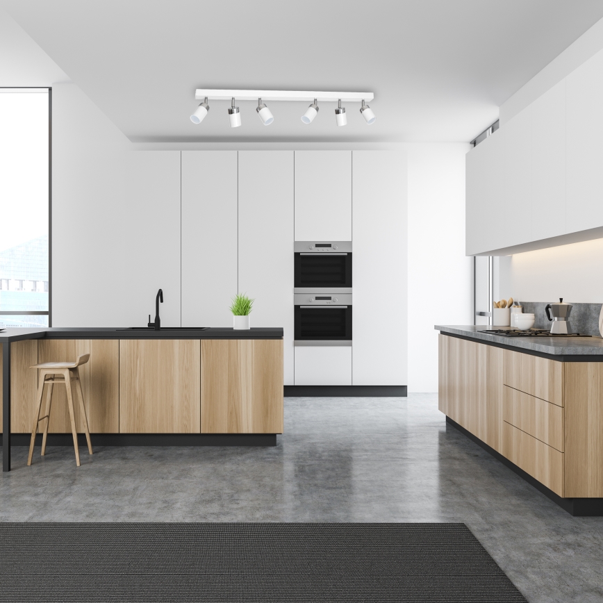 JOKER Spotlight 6xGU10/25W/230V White/Polished Chrome