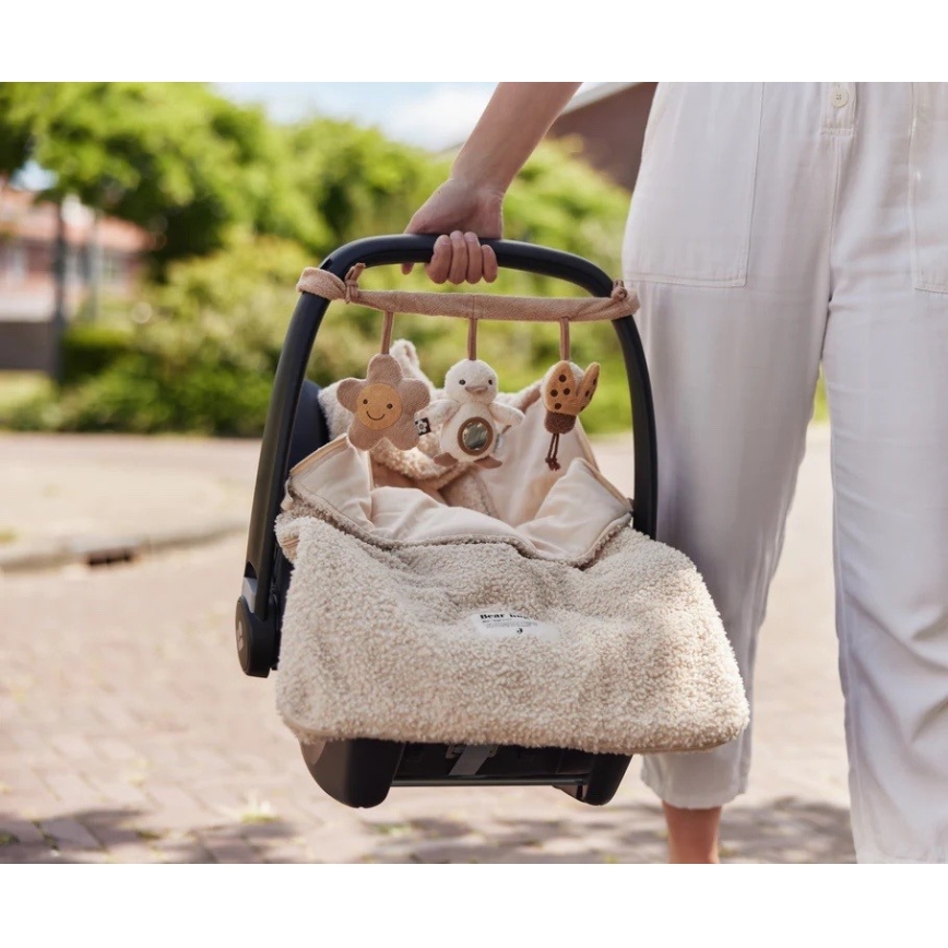 Jollein - Car seat sack BOUCLE 42x82 cm Boucle Naturel