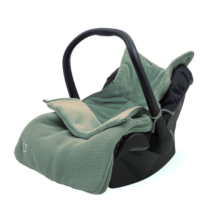 Jollein - Car seat sack fleece BASIC KNIT 42x82 cm Ash Green