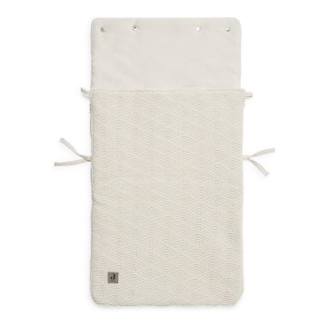 Jollein - Car seat sack RIVER KNIT 42x82 cm Cream White