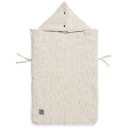 Jollein - Car seat sack RIVER KNIT 42x82 cm Cream White