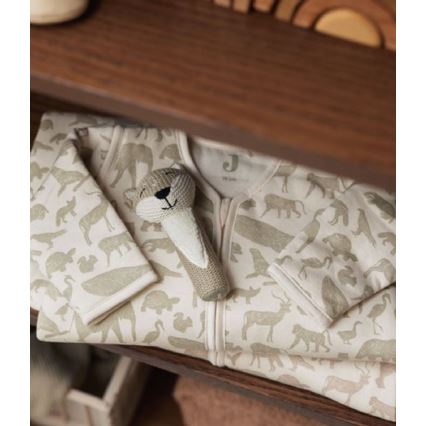 Jollein - Sleeping sack 2in1 3-9 months 3 TOG Animals Olive Green
