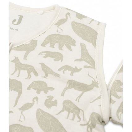Jollein - Sleeping sack 2in1 3-9 months 3 TOG Animals Olive Green