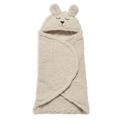 Jollein - Swaddle blanket fleece Bunny 100x105 cm Nougat