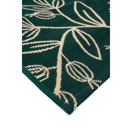 JUNGLE Outdoor Rug 120x170 cm Green/Leaf Pattern