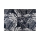 JUNGLE Outdoor Rug 160x220 cm — Black/White, Leaf Pattern