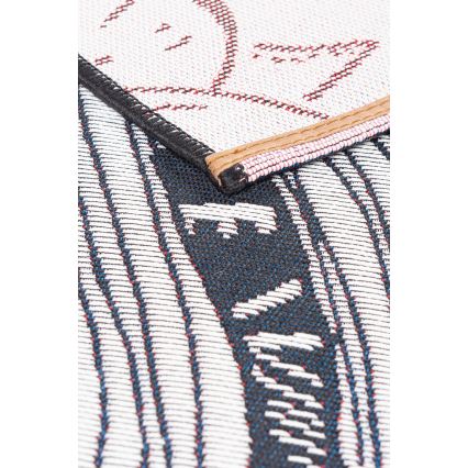 JUNGLE Outdoor Rug 160x220 cm — Black/White, Leaf Pattern