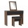 JUNO vanity table + stool 45x29.6 cm brown/black