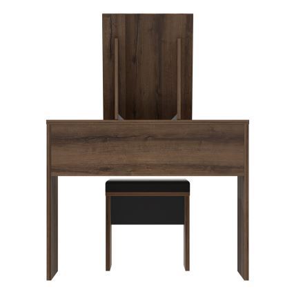 JUNO vanity table + stool 45x29.6 cm brown/black