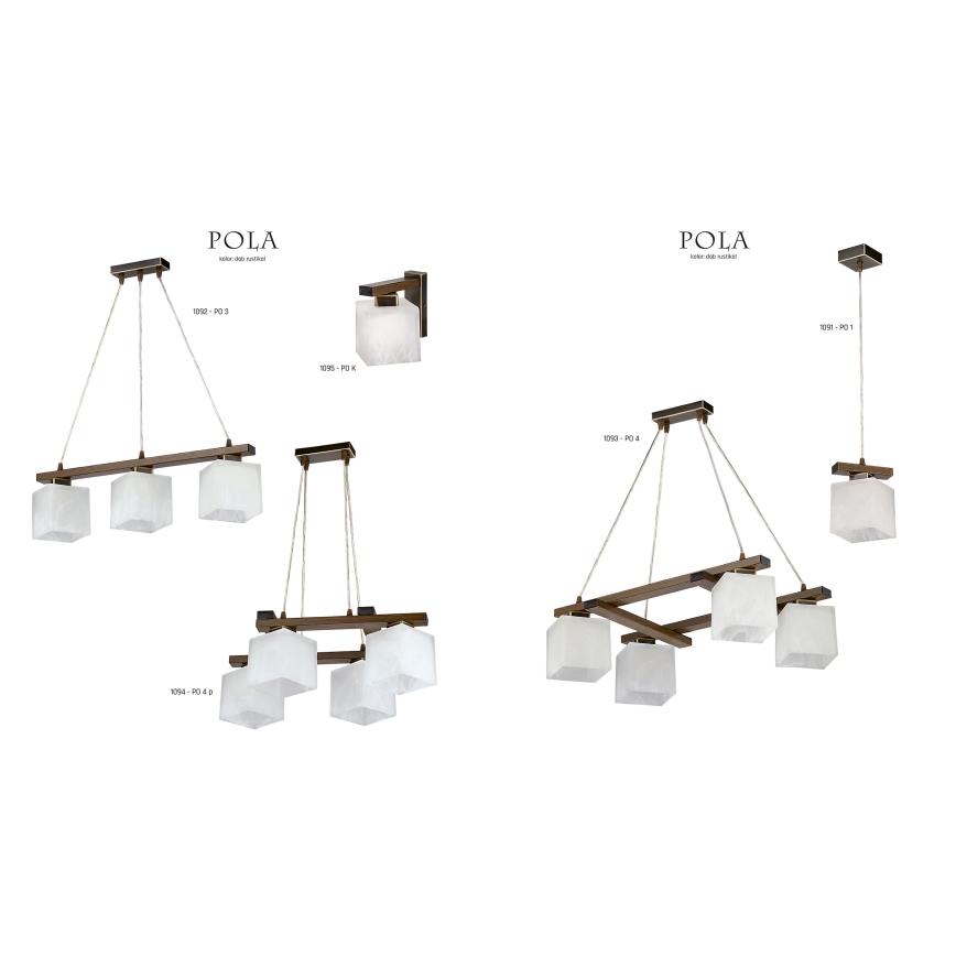 Jupiter 1092 - PO3 - Pendant chandelier POLA 3xE27/60W/230V