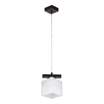 Jupiter 1096 - PO1 - Pendant chandelier POLA 1xE27/60W/230V wenge