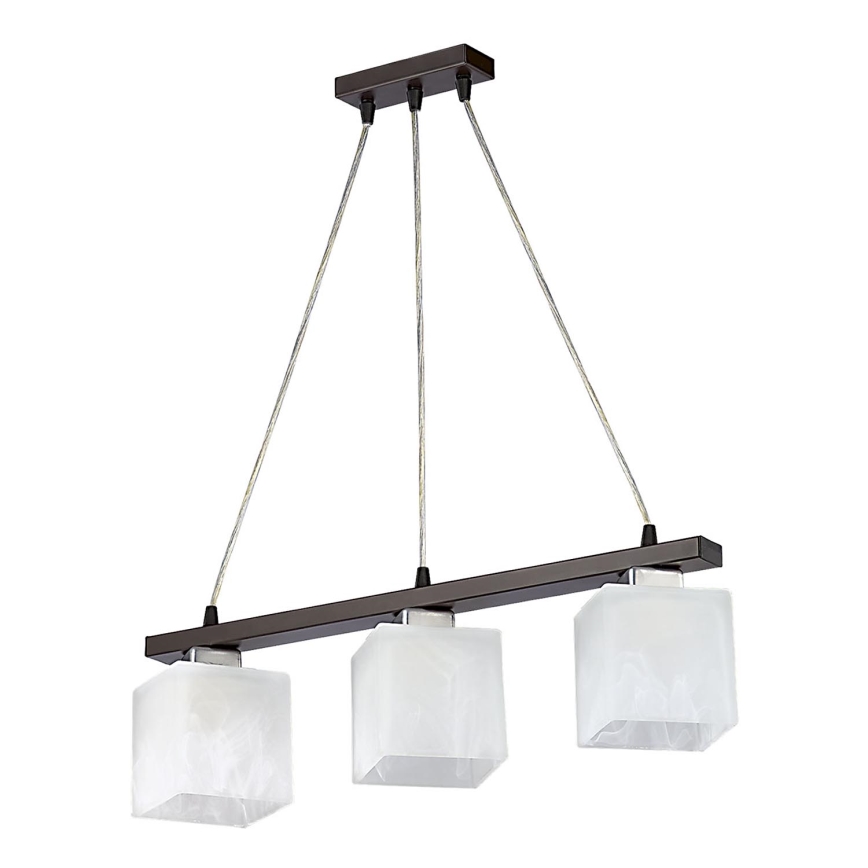 Jupiter 1097 - PO 3 - Chandelier POLA 3xE27/60W/230V wenge