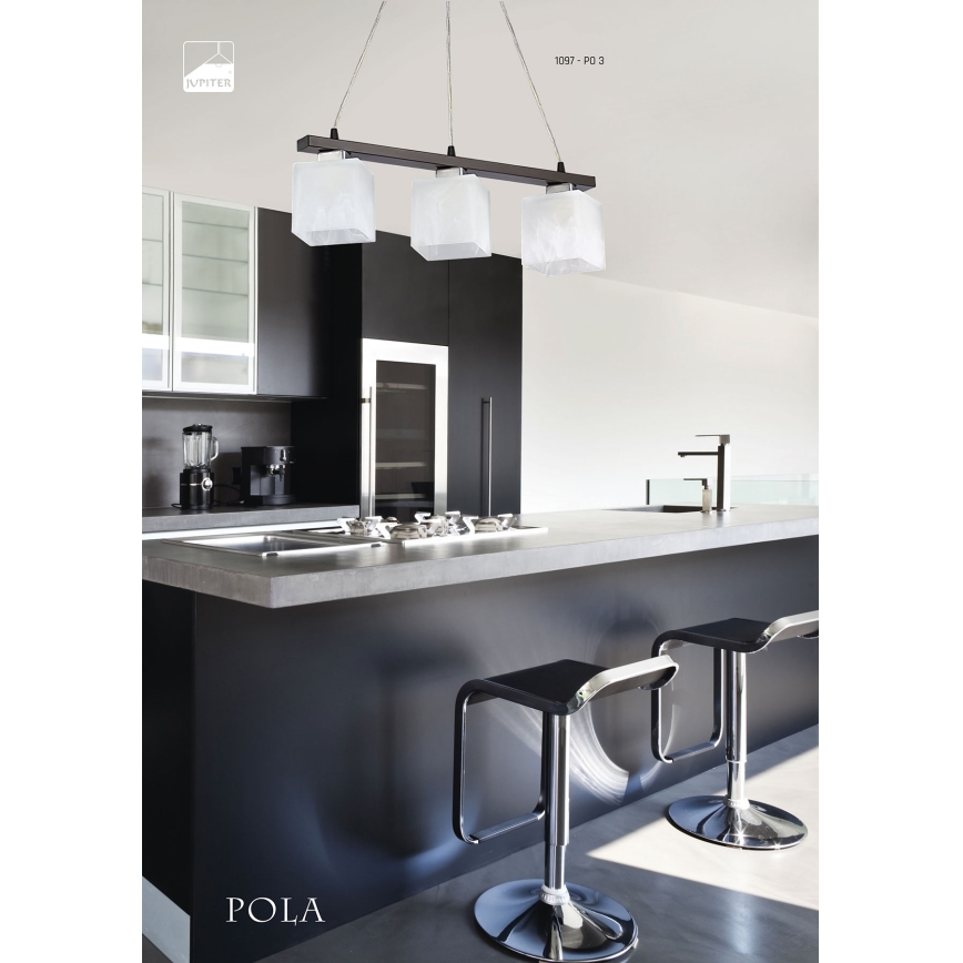 Jupiter 1097 - PO 3 - Chandelier POLA 3xE27/60W/230V