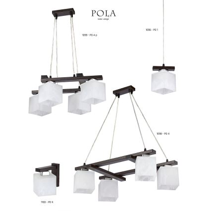 Jupiter 1097 - PO 3 - Chandelier POLA 3xE27/60W/230V