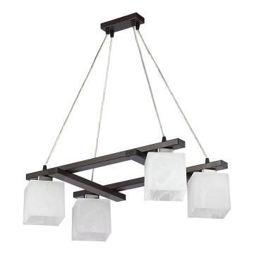Jupiter 1098 - PO4 - Pendant chandelier POLA 4xE27/60W/230V wenge