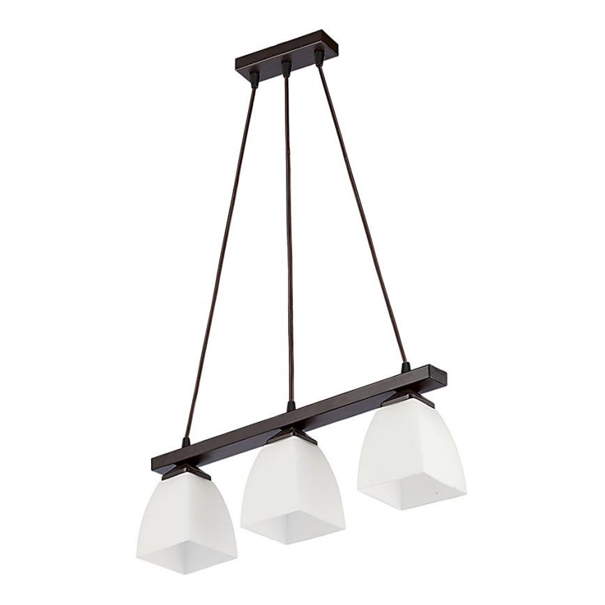 Jupiter 1111 - AB3 - Pendant chandelier ALBA 3xE27/60W/230V