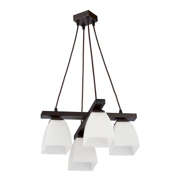Jupiter 1112 - AB4 - Pendant chandelier ALBA 4xE27/60W/230V