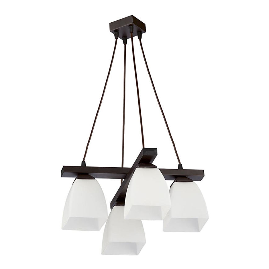 Jupiter 1112 - AB4 - Pendant chandelier ALBA 4xE27/60W/230V
