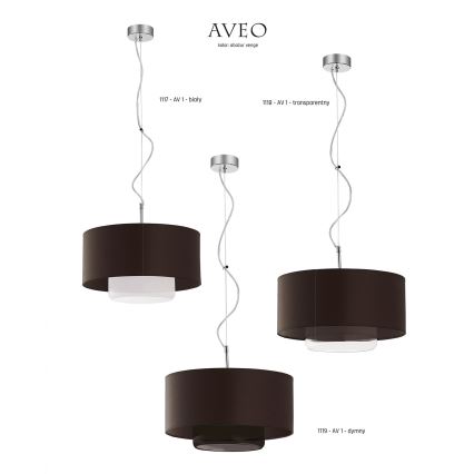 JUPITER 1119-AV1 - Pendant Lighting AVEO 1xE27/60W/230V wenge