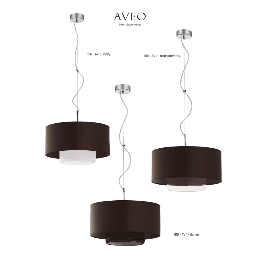 JUPITER 1119-AV1 - Pendant Lighting AVEO 1xE27/60W/230V wenge