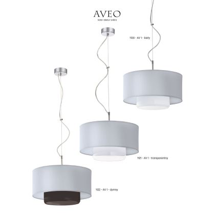 Jupiter - 1122 - Pendant light AVEO 1xE27/80W/230V