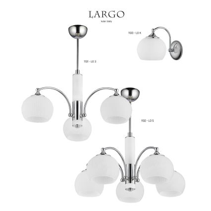 Jupiter 1132 - LO5 - Pendant light LARGO 5xE27/60W/230V