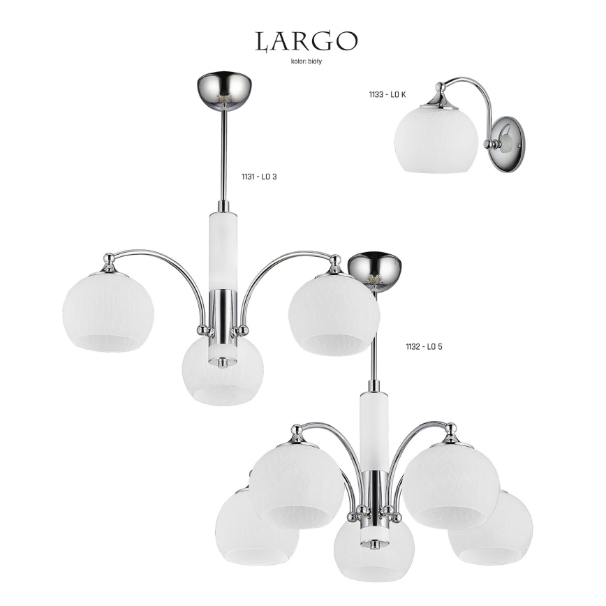 Jupiter 1132 - LO5 - Pendant light LARGO 5xE27/60W/230V