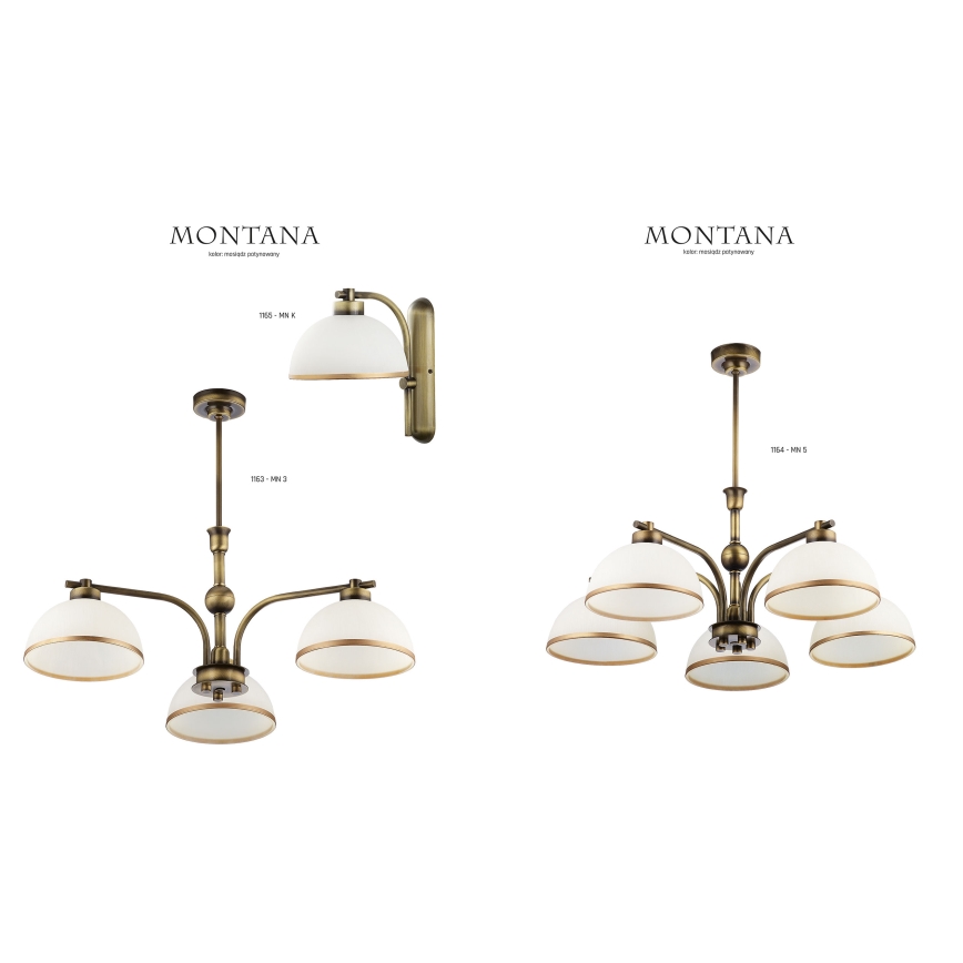 Jupiter 1163 - Pendant light MONTANA 3xE27/60W/230V