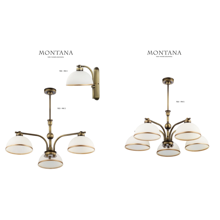 Jupiter 1164 - Pendant light MONTANA 5xE27/60W/230V