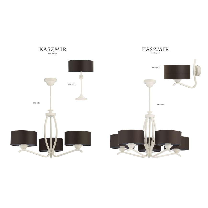 Jupiter 1191 - pcs 3 - Pendant light KASZMIR 3xE27/60W/230V