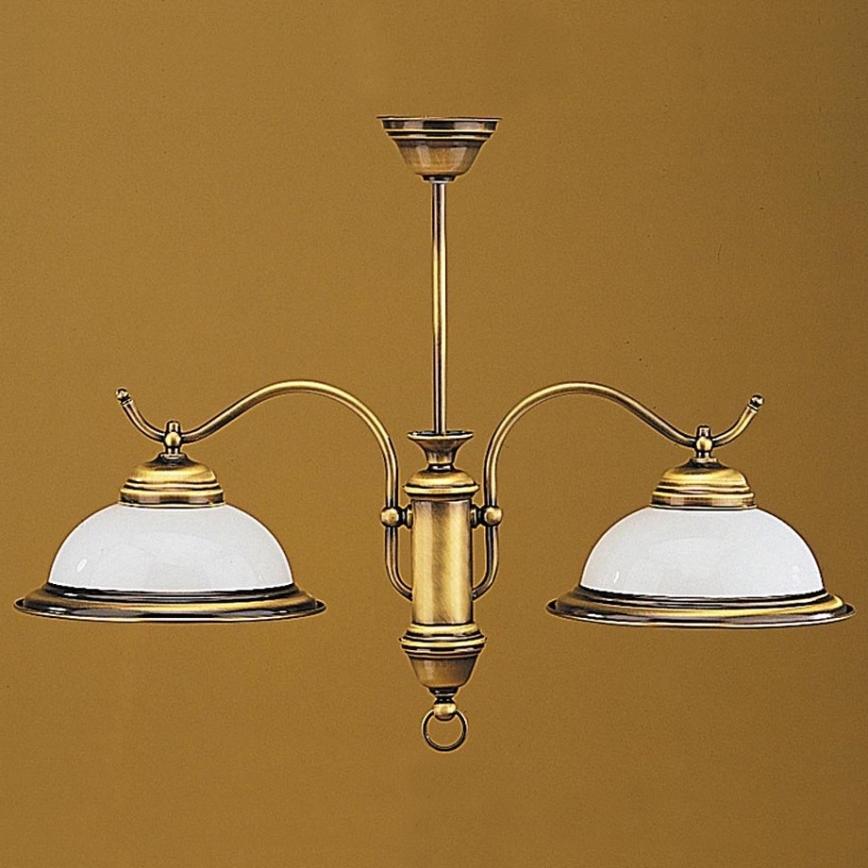 Jupiter 12 - OZ-2 - Opal Glass Chandelier 2xE27/60W/230V