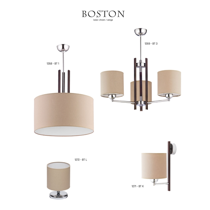 JUPITER 1268-BT1 - Chandelier BOSTON 3xE14/40W