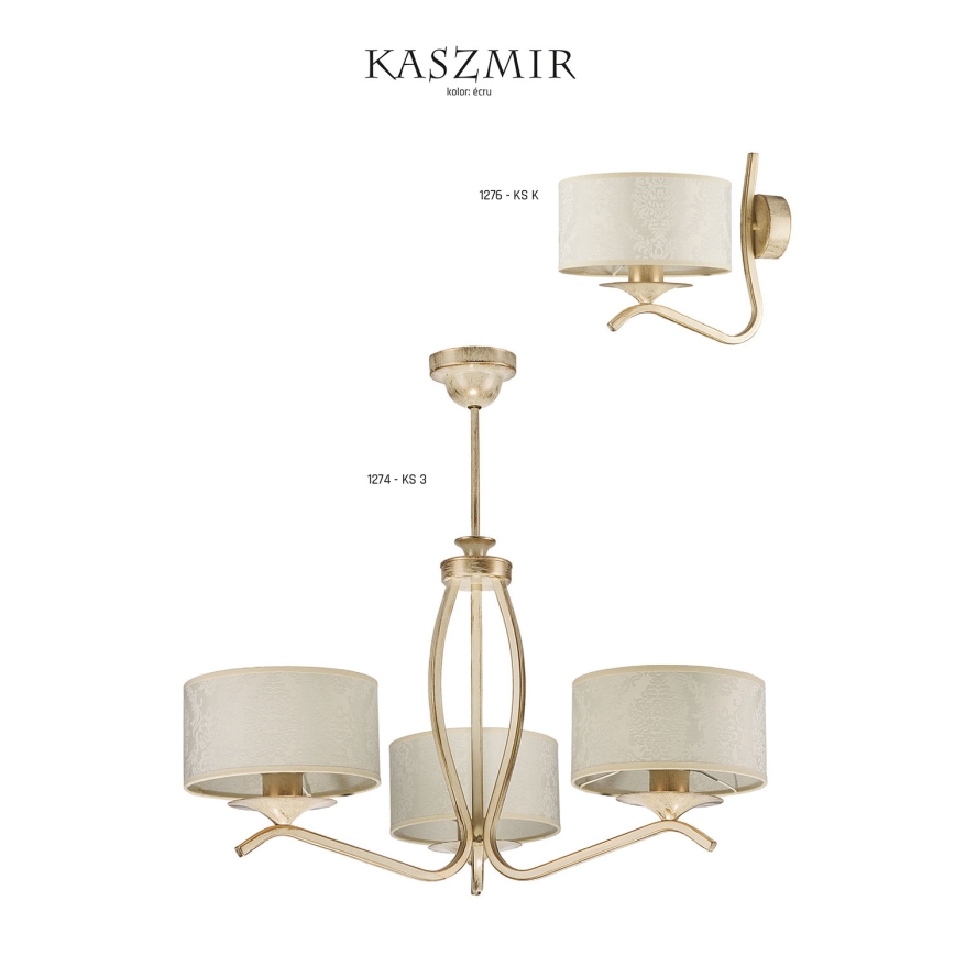 JUPITER 1274-KS3E - Chandelier KASZMIR 3xE27/60W
