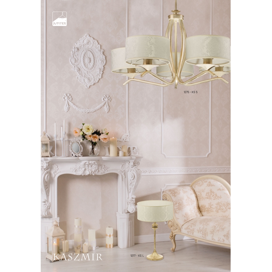 JUPITER 1275-KS5E - Chandelier KASZMIR 5xE27/60W