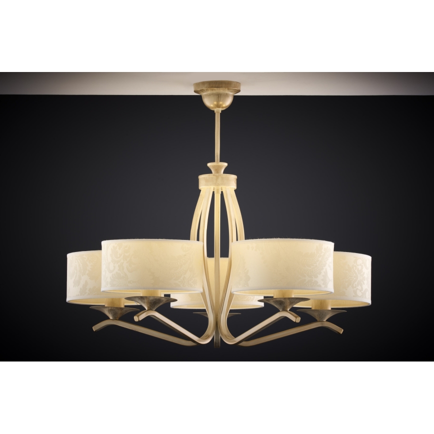 JUPITER 1275-KS5E - KASZMIR rod-mounted chandelier 5xE27/60W