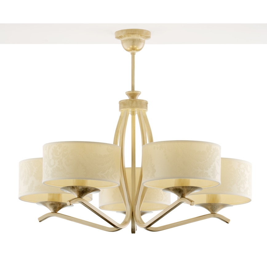 JUPITER 1275-KS5E - KASZMIR rod-mounted chandelier 5xE27/60W