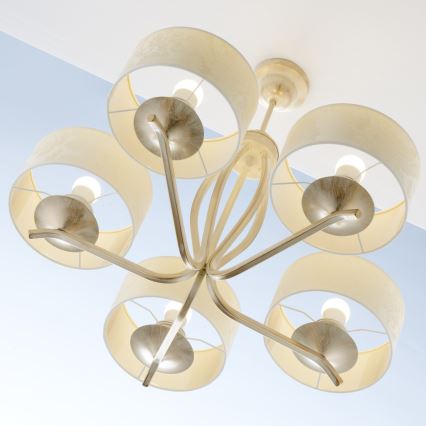 JUPITER 1275-KS5E - KASZMIR rod-mounted chandelier 5xE27/60W