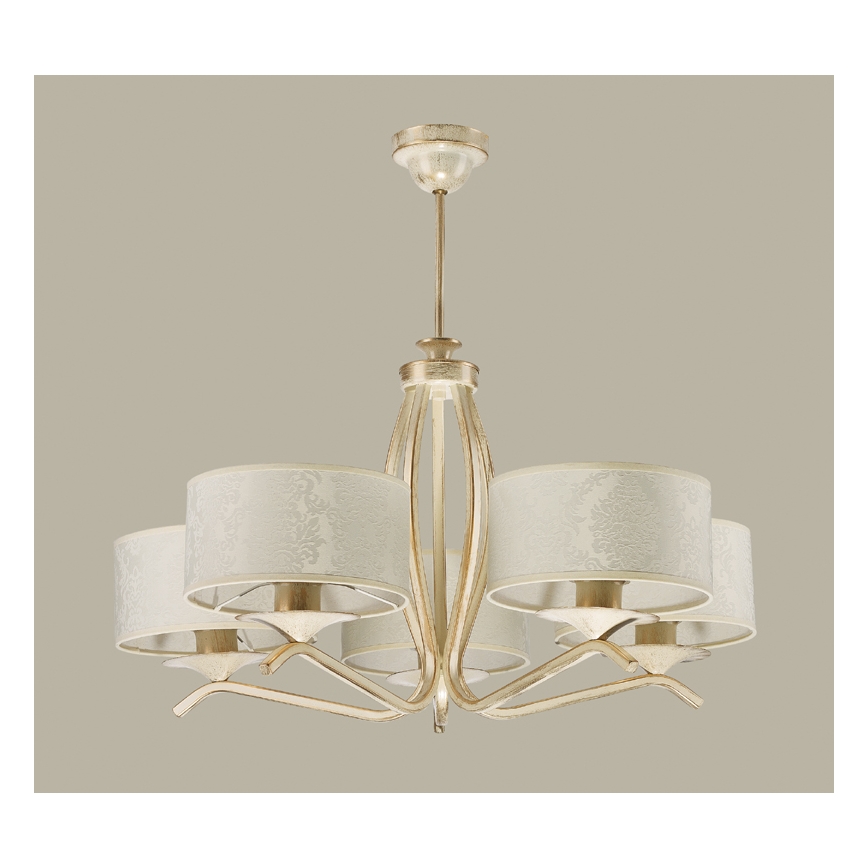 JUPITER 1275-KS5E - KASZMIR rod-mounted chandelier 5xE27/60W