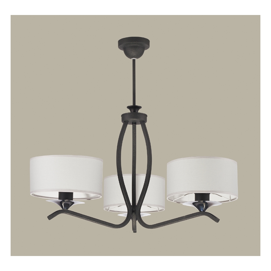 JUPITER 1278-KS3G - Chandelier KASZMIR 3xE27/60W